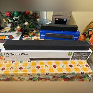 LG Sound Bar/ Speakers brand new cost $100 easy to connect via Bluetooth.